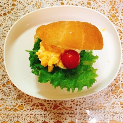 朝ごはんに作りました‎♪ْ˖⋆パンの日♡ワクワクｵｨｼｨෆ(⸝⸝> ᢦ <⸝⸝)ˎˊ˗素敵なレシピありがとうございます♪